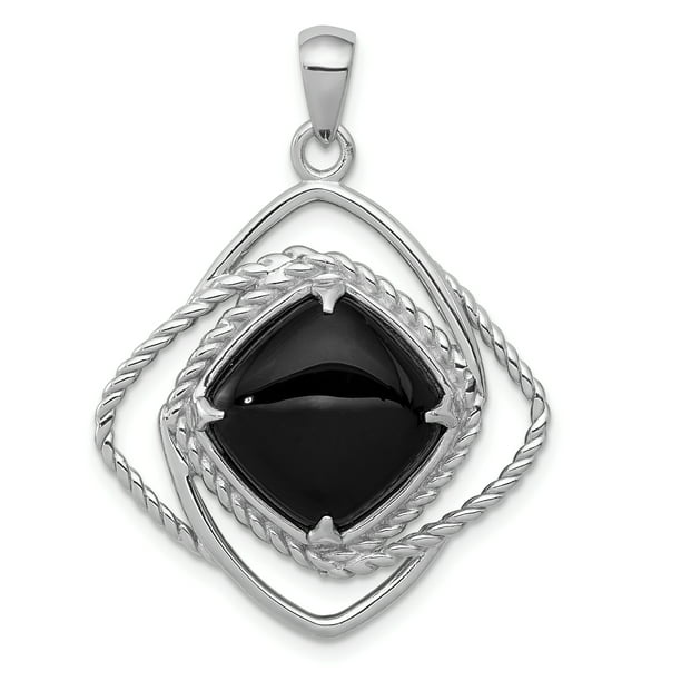 Details about  / Strength Tarot Card Pendant .925 Sterling Silver w// Natural Black Onyx gemstone